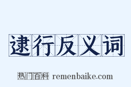 逮行反义词是什么意思的图片